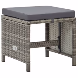 VidaXL 316750 chaise d'extérieur Terrace Siège rembourré Polyester, Polyuréthane, Acier Gris