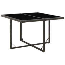 VidaXL 316764 table de jardin Noir