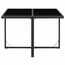 VidaXL 316764 table de jardin Noir