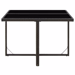VidaXL 316764 table de jardin Noir