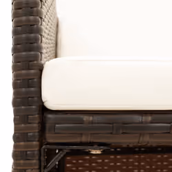 VidaXL 316776 chaise d'extérieur Terrace Siège rembourré Polyester, Polyuréthane, Acier Crème, Blanc - Vue supplémentaire 7