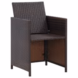 VidaXL 316780 chaise d'extérieur Terrace Siège rembourré Polyester, Polyuréthane, Acier Crème, Blanc - Vue supplémentaire 6