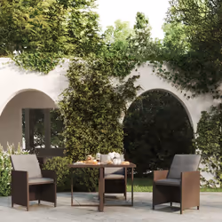 VidaXL 316788 table de jardin Noir, Marron