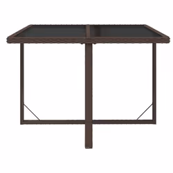 VidaXL 316788 table de jardin Noir, Marron