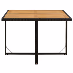 VidaXL 316790 table de jardin Noir