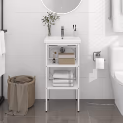 VidaXL 338484 miroir de salle de bain et armoire de rangement pour évier - Vue supplémentaire 2
