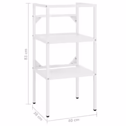 VidaXL 338484 miroir de salle de bain et armoire de rangement pour évier - Vue supplémentaire 7