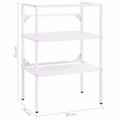VidaXL 338485 miroir de salle de bain et armoire de rangement pour évier - Vue supplémentaire 7