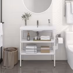 VidaXL 338486 miroir de salle de bain et armoire de rangement pour évier