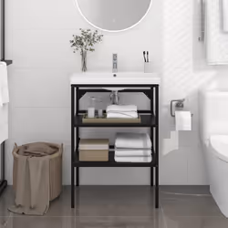 VidaXL 338488 miroir de salle de bain et armoire de rangement pour évier