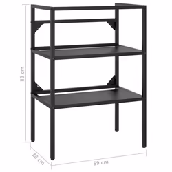 VidaXL 338488 miroir de salle de bain et armoire de rangement pour évier - Vue supplémentaire 7