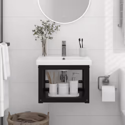 VidaXL 338493 miroir de salle de bain et armoire de rangement pour évier
