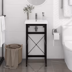 VidaXL 338499 miroir de salle de bain et armoire de rangement pour évier