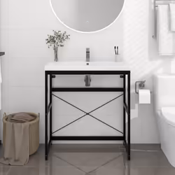 VidaXL 338501 miroir de salle de bain et armoire de rangement pour évier