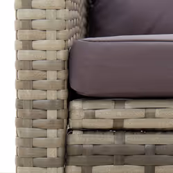 VidaXL 316872 chaise d'extérieur Terrace Siège rembourré Polyuréthane, Acier Gris - Vue supplémentaire 6