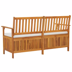 VidaXL 316737 banc de jardin Bois d'acacia, Tissu, Polyester - Vue supplémentaire 5