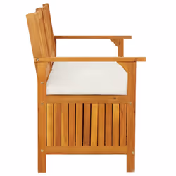 VidaXL 316737 banc de jardin Bois d'acacia, Tissu, Polyester - Vue supplémentaire 6