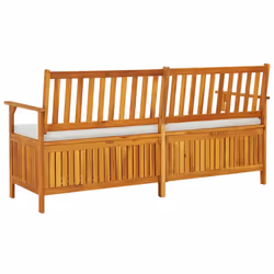 VidaXL 316738 banc de jardin Bois d'acacia, Tissu, Polyester - Vue supplémentaire 4