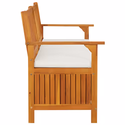 VidaXL 316738 banc de jardin Bois d'acacia, Tissu, Polyester - Vue supplémentaire 5