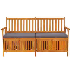 VidaXL 316741 banc de jardin Bois d'acacia, Tissu, Polyester