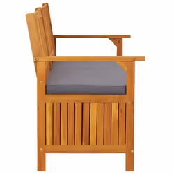 VidaXL 316741 banc de jardin Bois d'acacia, Tissu, Polyester