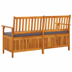 VidaXL 316741 banc de jardin Bois d'acacia, Tissu, Polyester - Vue supplémentaire 4