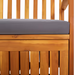 VidaXL 316741 banc de jardin Bois d'acacia, Tissu, Polyester - Vue supplémentaire 6