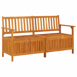 VidaXL 316743, Bois d'acacia, Tissu, Polyester, Adultes et enfants, 1480 mm, 620 mm, 840 mm