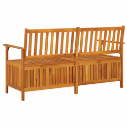 VidaXL 316743 banc de jardin Bois d'acacia, Tissu, Polyester - Vue supplémentaire 4