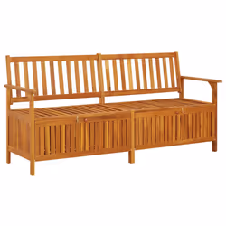 VidaXL 316744, Bois d'acacia, Tissu, Polyester, Adultes et enfants, 1700 mm, 630 mm, 840 mm