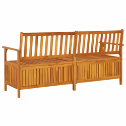 VidaXL 316744 banc de jardin Bois d'acacia, Tissu, Polyester - Vue supplémentaire 5