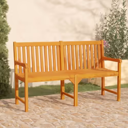 Le banc d'extérieur classique, en bois d'acacia massif, est résistant aux intempéries, très durable et adapté à une utilisati ...