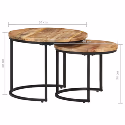 VidaXL 337999 Table à café, latérale et de salon - Vue supplémentaire 8