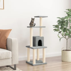 Vidaxl - Arbre à chat avec griffoirs en sisal Gris clair 105 cm