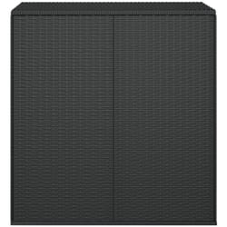 Vidaxl - Boîte à coussins de jardin Résine tressée 100x49x103,5 cm Noir