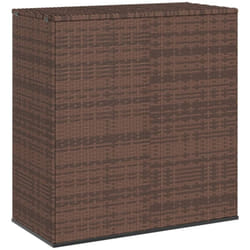 Vidaxl - Boîte à coussins de jardin Résine tressée 100x49x103,5cm Marron