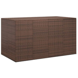 Vidaxl - Bo√Æte à coussins de jardin Résine tressée 194x100x103 cm Marron