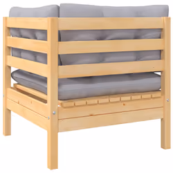 VidaXL 806627 banc de jardin Bois, Tissu, Polyester - Vue supplémentaire 3