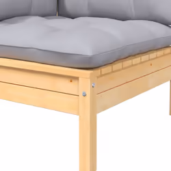 VidaXL 806627 banc de jardin Bois, Tissu, Polyester - Vue supplémentaire 4