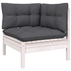 VidaXL 806629 banc de jardin Bois, Tissu, Polyester
