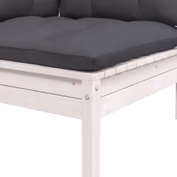 VidaXL 806629 banc de jardin Bois, Tissu, Polyester - Vue supplémentaire 4