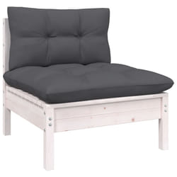 VidaXL 806635 banc de jardin Bois, Tissu, Polyester
