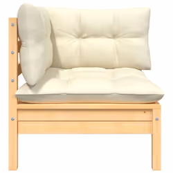 VidaXL 806646 banc de jardin Bois, Tissu, Polyester - Vue supplémentaire 3