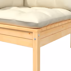 VidaXL 806646 banc de jardin Bois, Tissu, Polyester - Vue supplémentaire 5