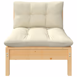 VidaXL 806652 banc de jardin Bois, Tissu, Polyester - Vue supplémentaire 3