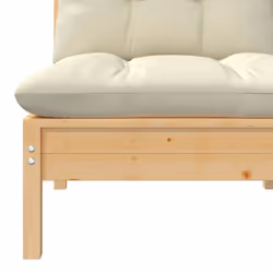 VidaXL 806652 banc de jardin Bois, Tissu, Polyester - Vue supplémentaire 5