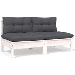 VidaXL 806653 banc de jardin Bois, Tissu, Polyester