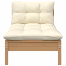 VidaXL 806655 banc de jardin Bois, Tissu, Polyester