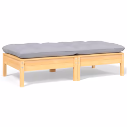 VidaXL 806657, Bois, Tissu, Polyester, Adultes et enfants, 1270 mm, 635 mm, 285 mm, 5 cm