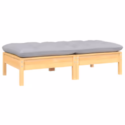 VidaXL 806657 banc de jardin Bois, Tissu, Polyester